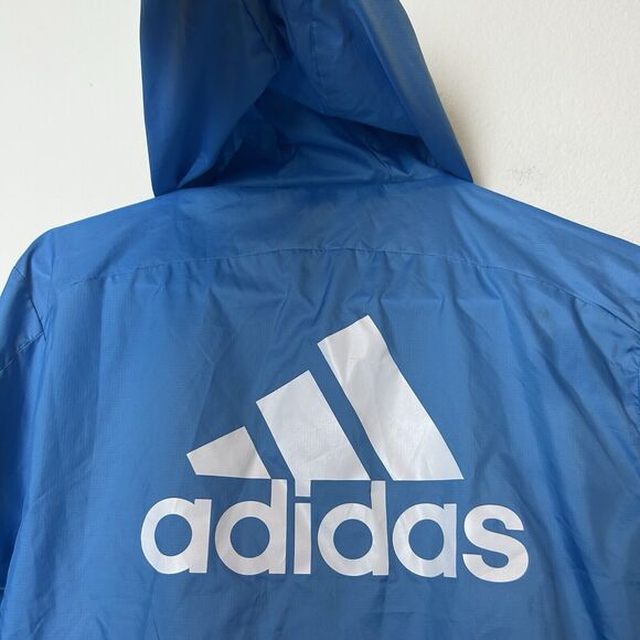 Adidas Jacket Womens Small Blue D2M App Sky Track Marathon Athleisure Streetwear - Picture 8 of 13